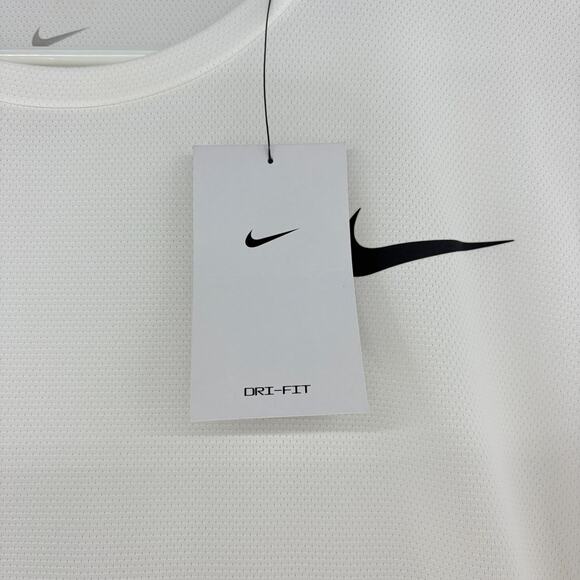 Nike Dri-FIT Men's XXL Short-Sleeve Fitness Training T-Shirt White NWT - Picture 10 of 16